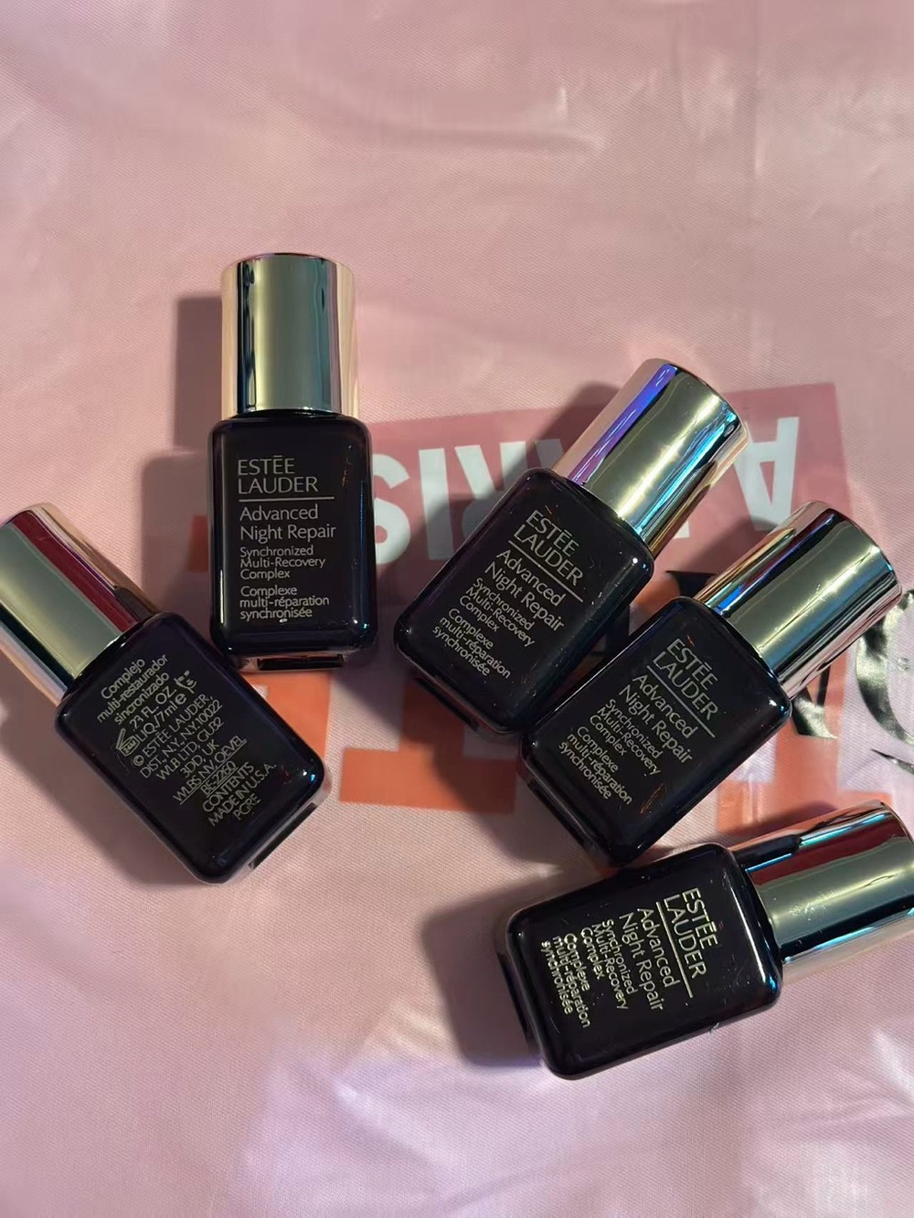 Estee Lauder Advanced Night Repair Serum Bottles - Brown and Silver